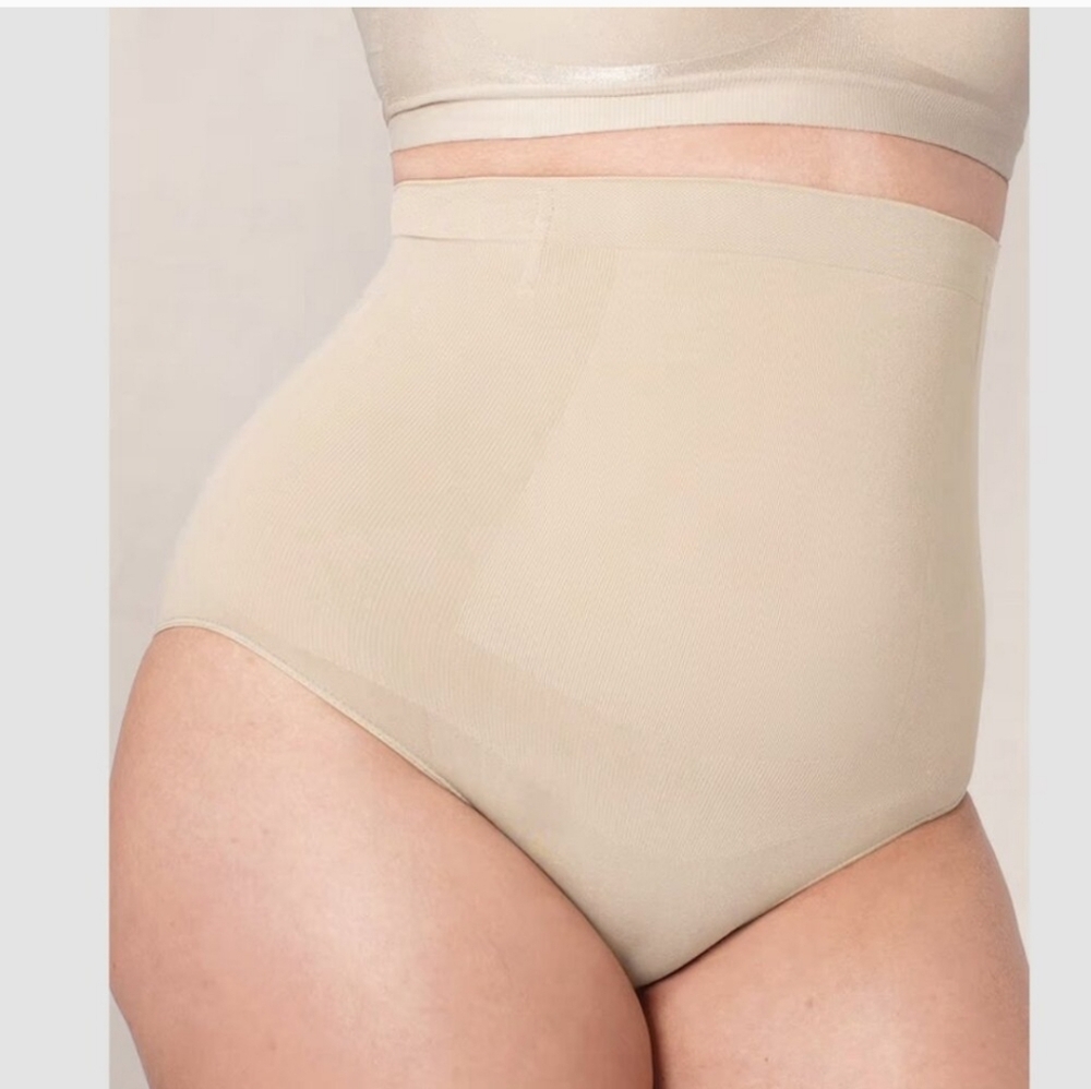 Shapermint Essentials Med/Large, High Waisted Shaper Panty. Beige,NWT